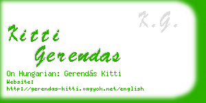 kitti gerendas business card
